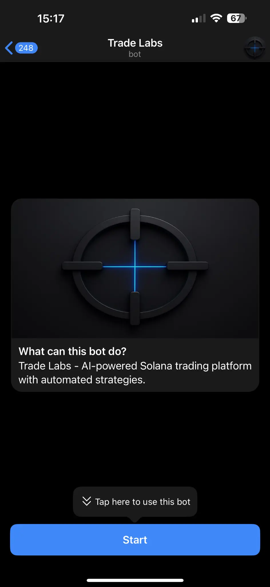 Trade Labs Bot Interface